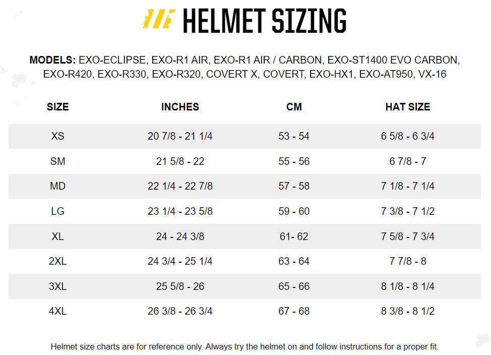 Scorpion-Exo-Apex-Eclipse-Lunar-Full-Face-Motorcycle-Helmet-size-chart