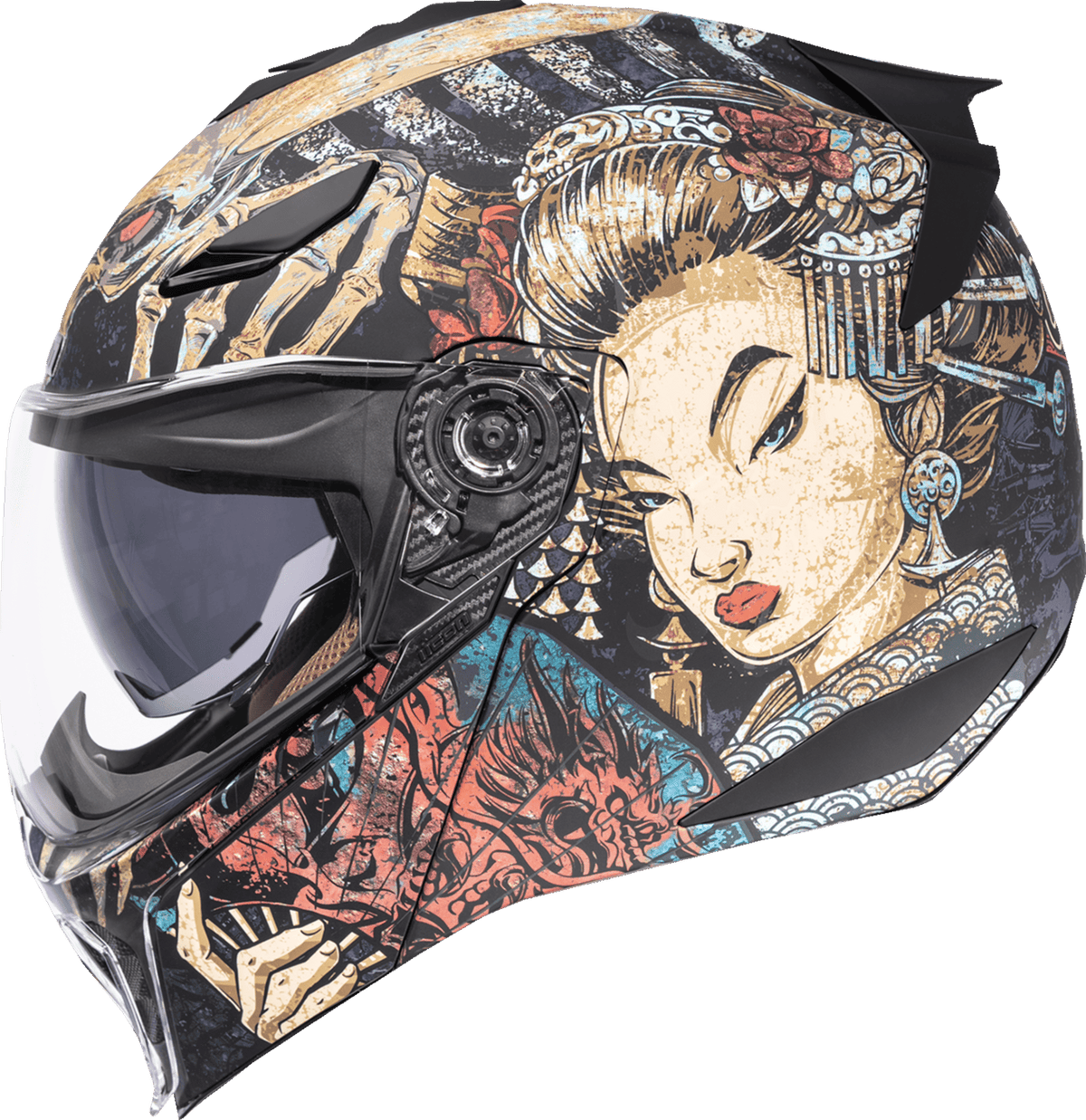 Icon Threshold Odokuro Modular Motorcycle Helmet