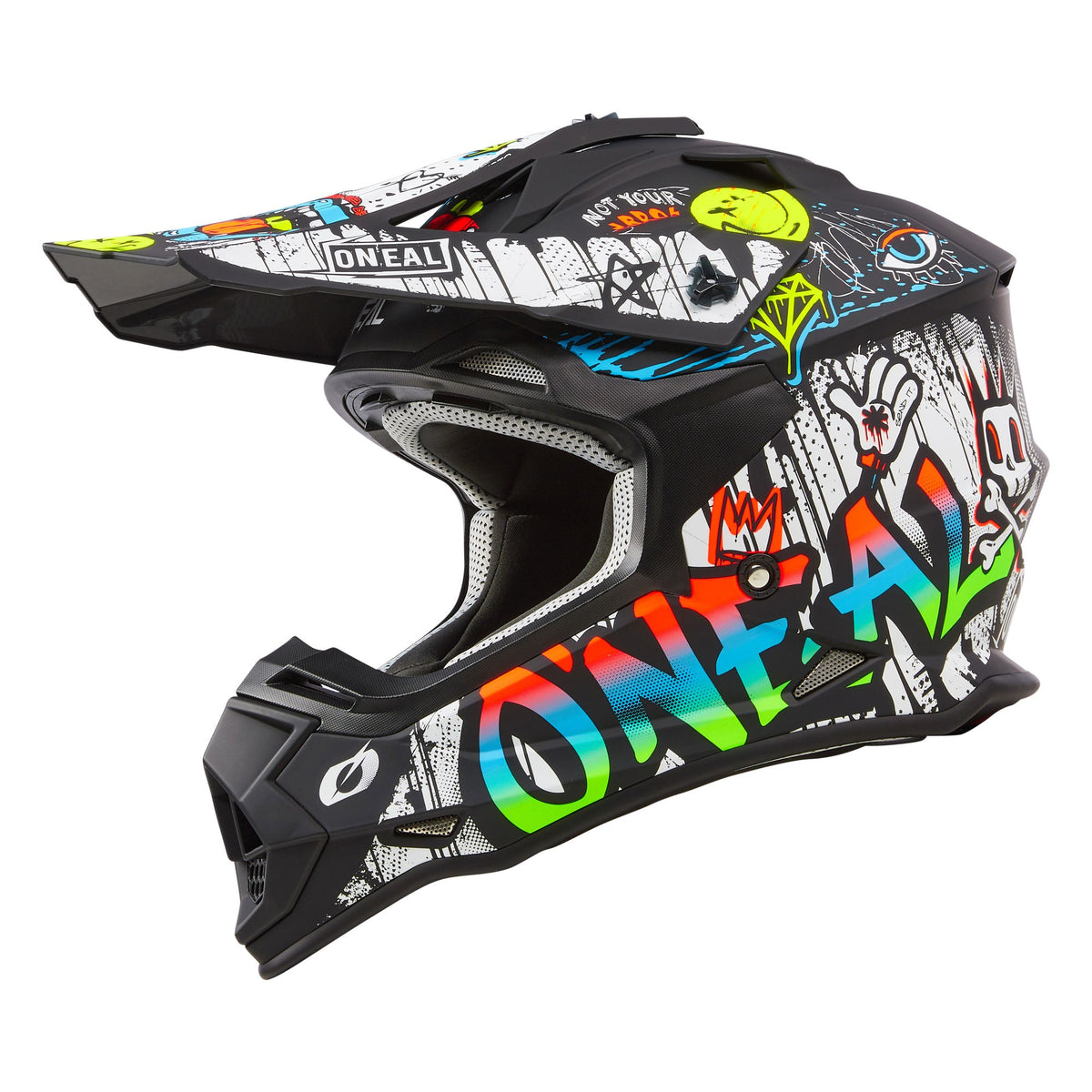 O'Neal 2 SRS Rancid MX Motorcycle Helmet