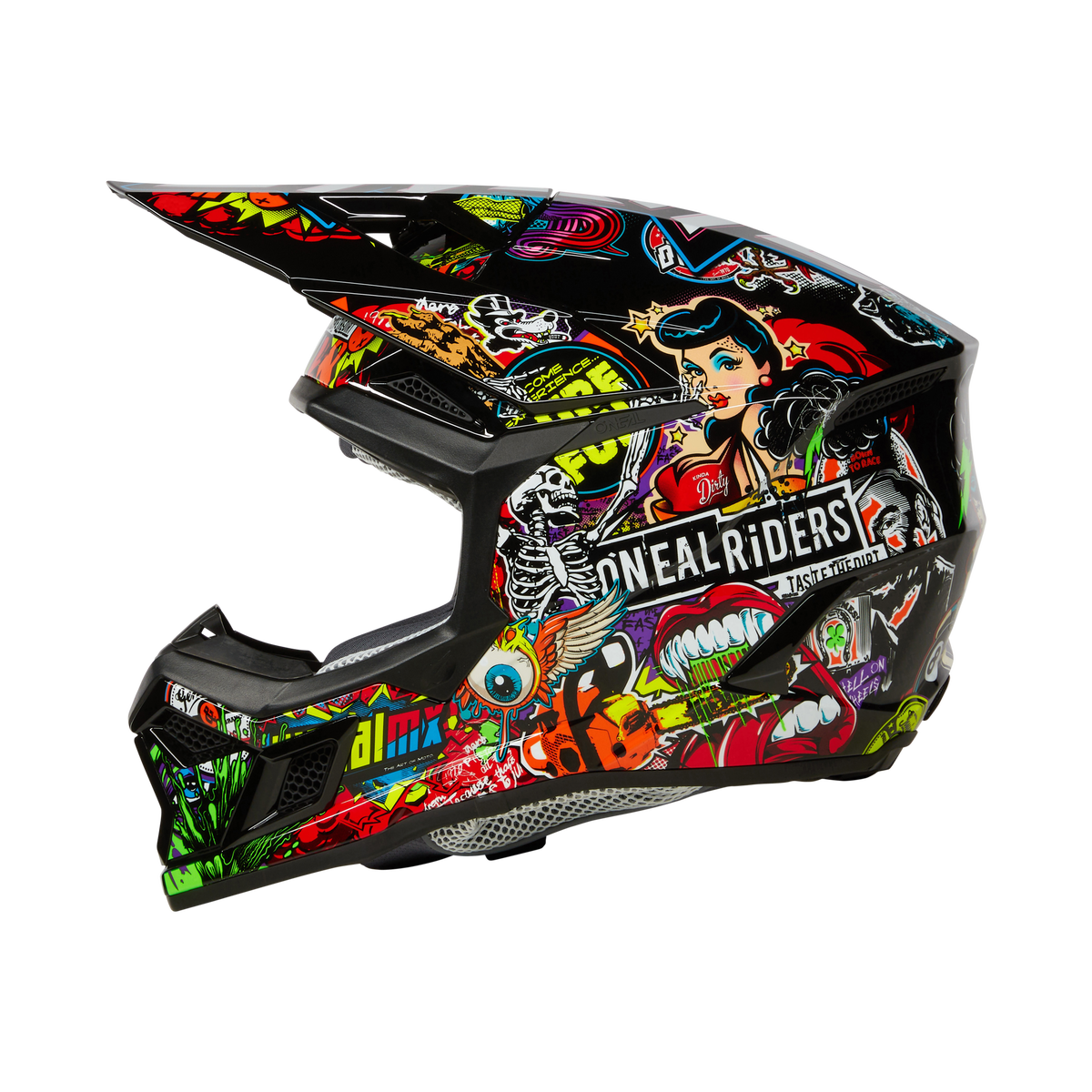 O'Neal 3 SRS Crank MX Motorcycle Helmet