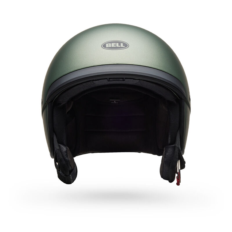 Bell Scout Air Solid Half Face Motorcycle Helmet - Angle & Detail View 13