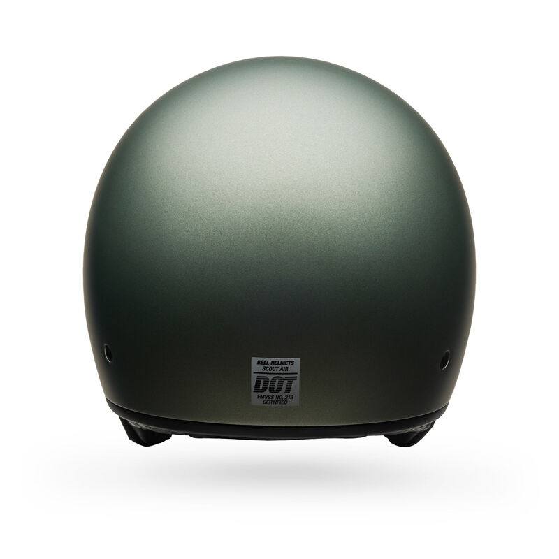 Bell Scout Air Solid Half Face Motorcycle Helmet - Angle & Detail View 14