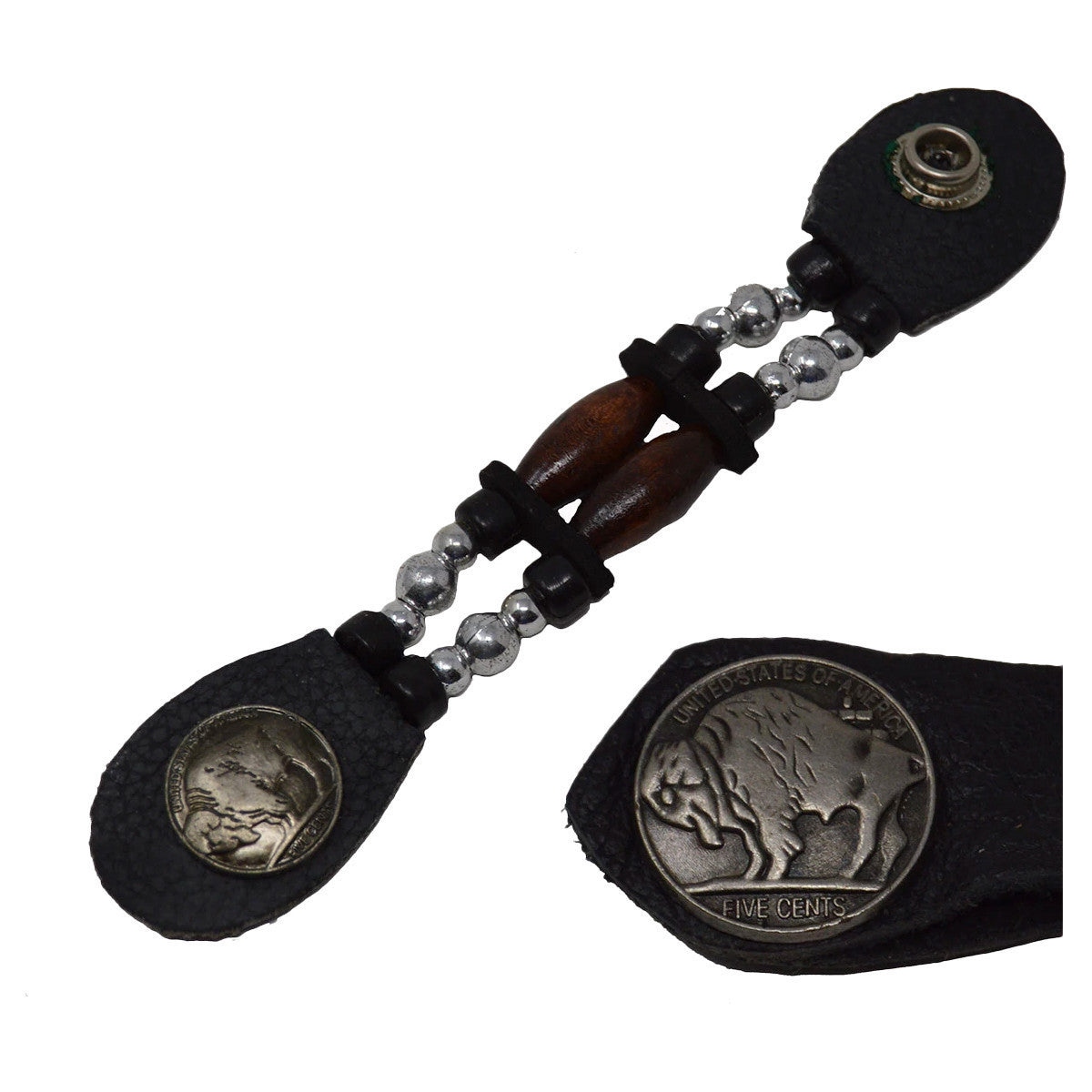 Brown bead buffalo