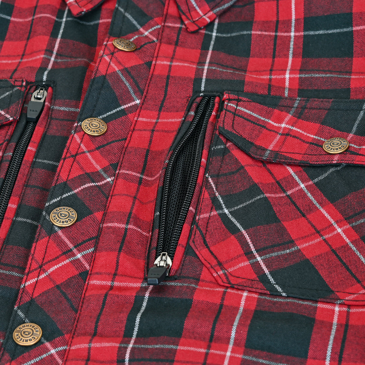 Cortech Men's El Camino Motorcycle Riding Flannel Shirt
