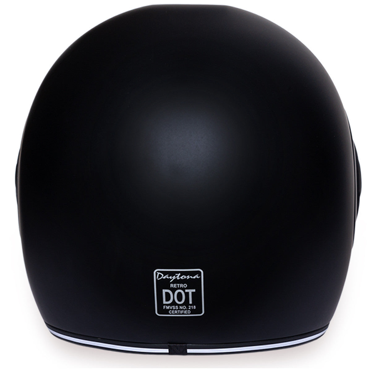 Daytona Retro Dull Black Helmet