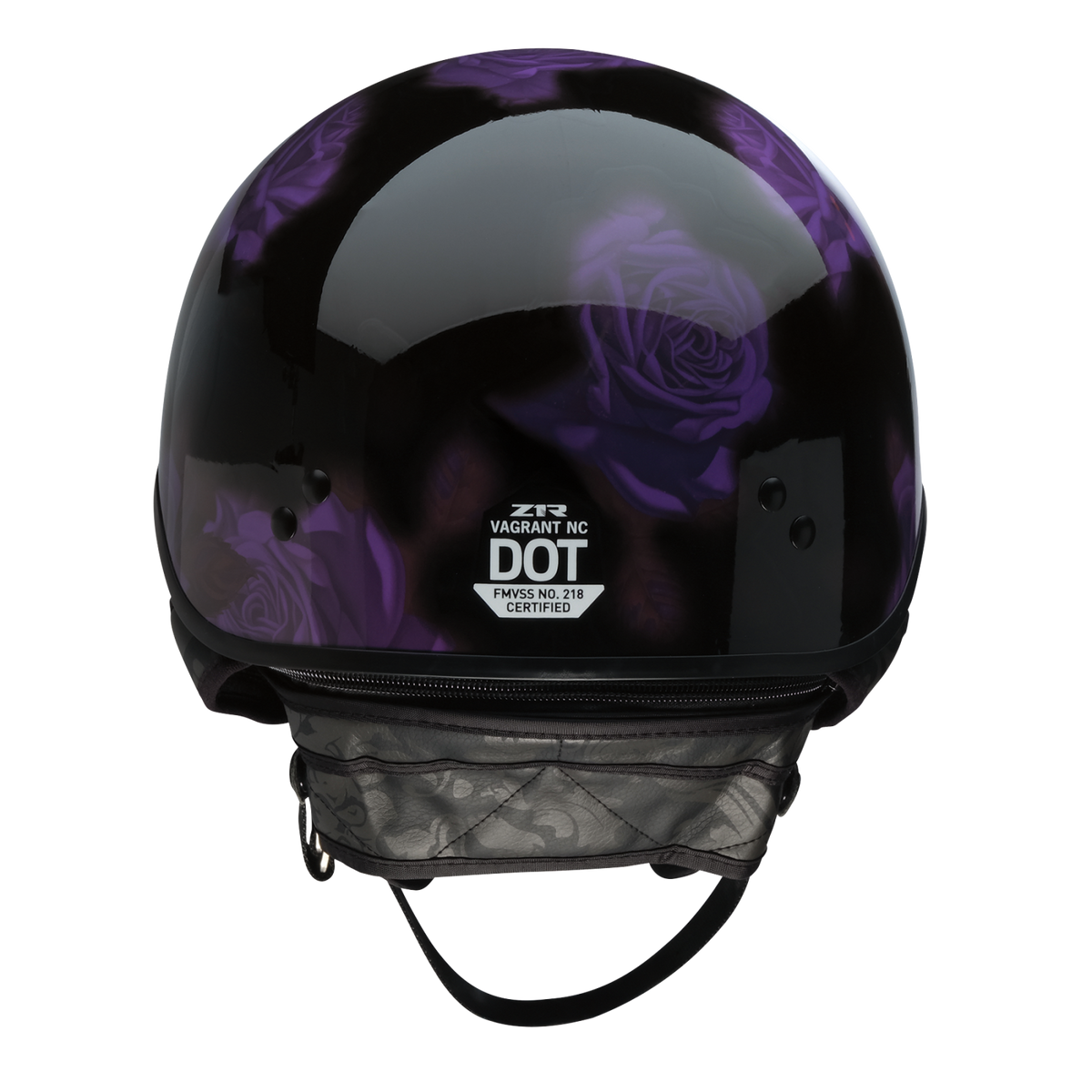 Z1R Vagrant NC Rose Half Face Motorcycle Helmet