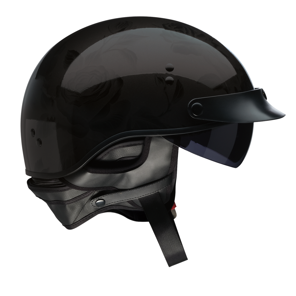 Z1R Vagrant NC Rose Half Face Motorcycle Helmet