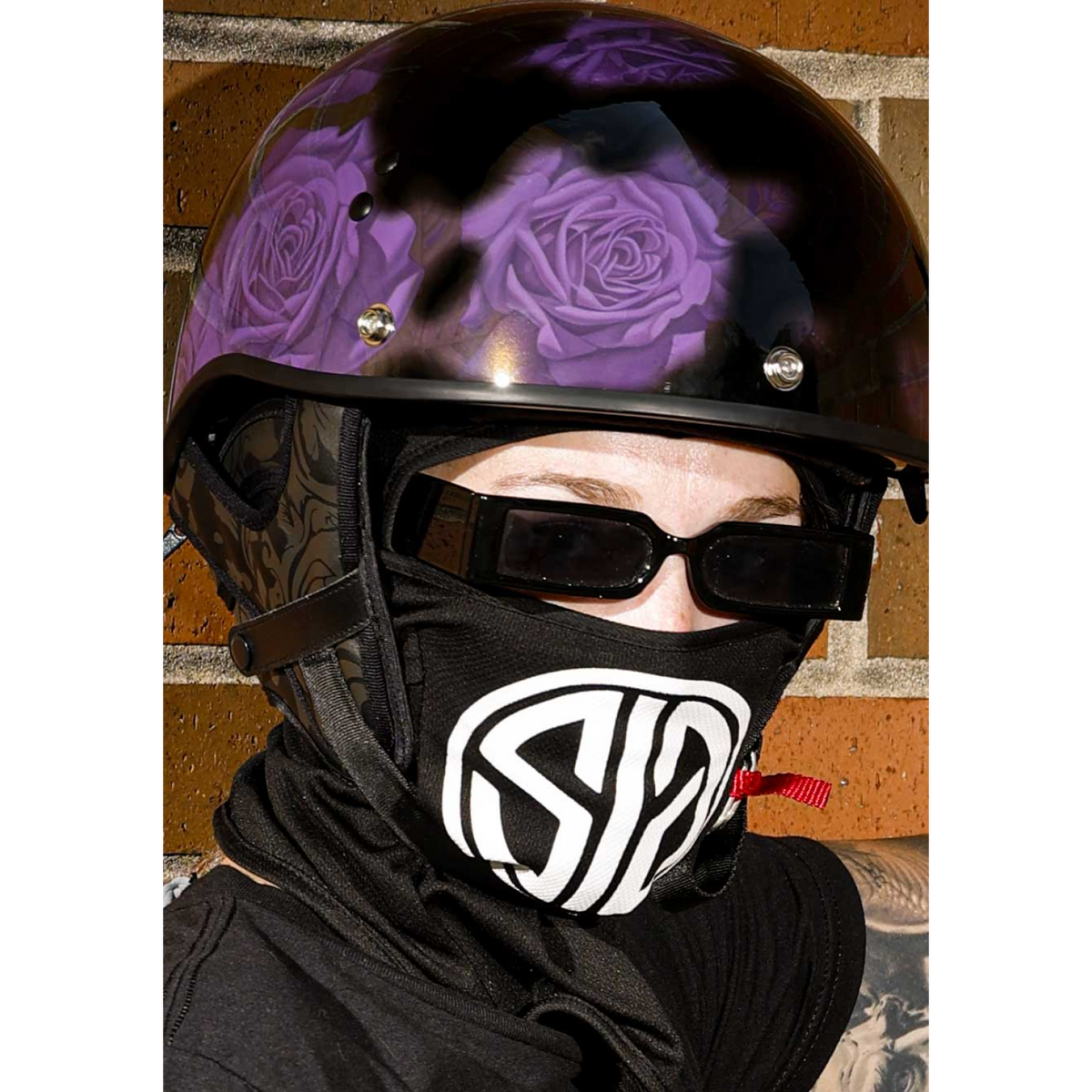 Z1R Vagrant NC Rose Half Face Motorcycle Helmet