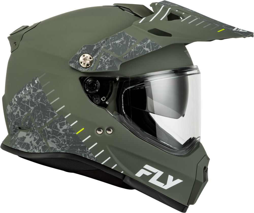 Fly Racing Trekker Granite Matte Sage Motorcycle Helmet