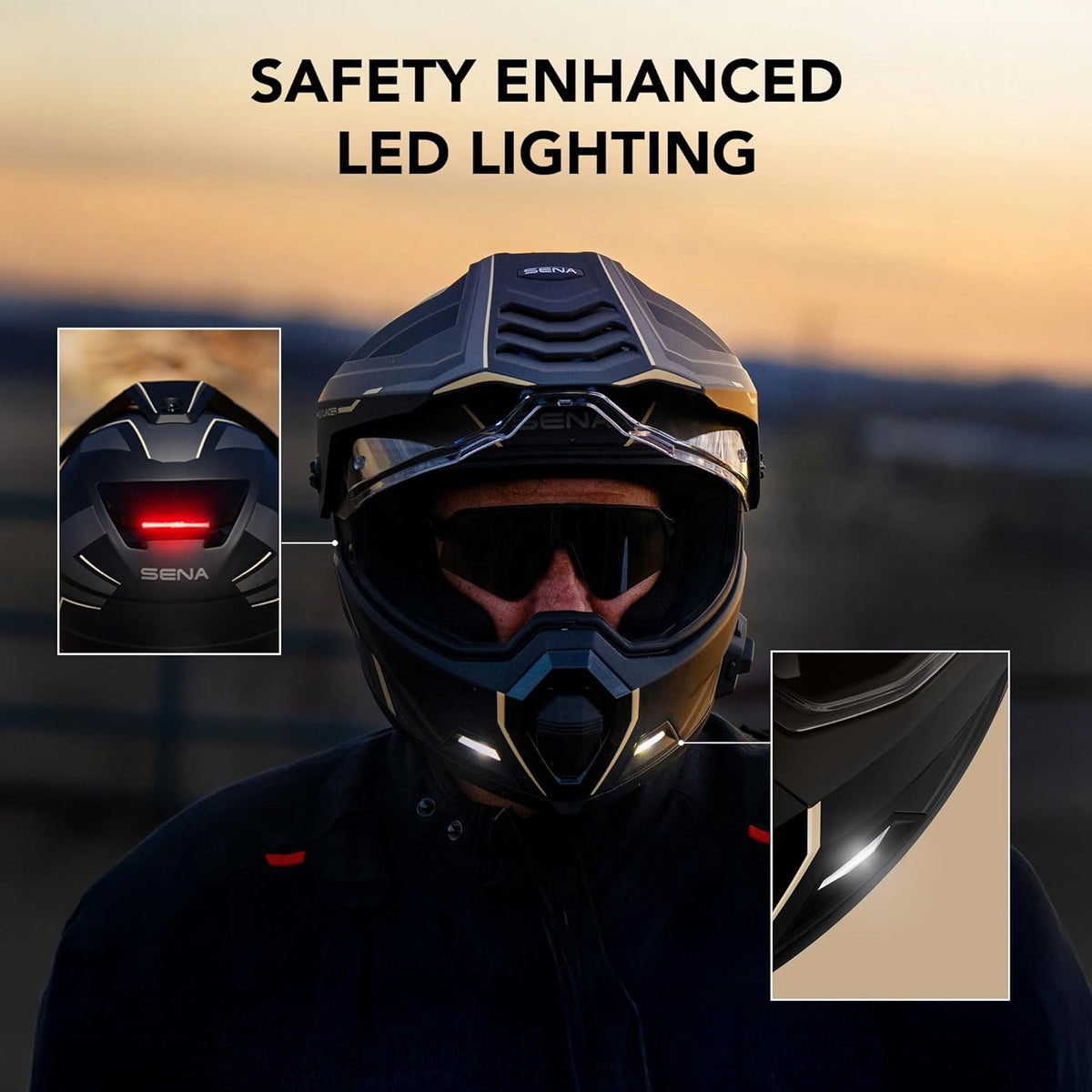 Sena Outlander Dual Sport Bluetooth Smart Motorcycle Helmet