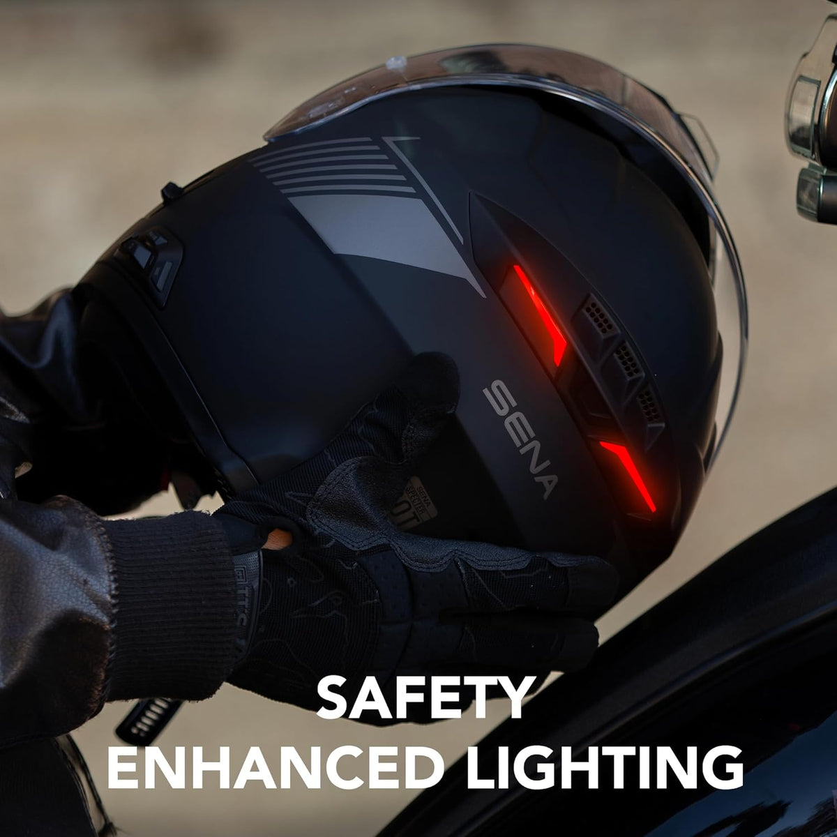Sena Specter Modular Smart Communication Motorcycle Helmet w/ Mesh Intercom by Harmon Kardon