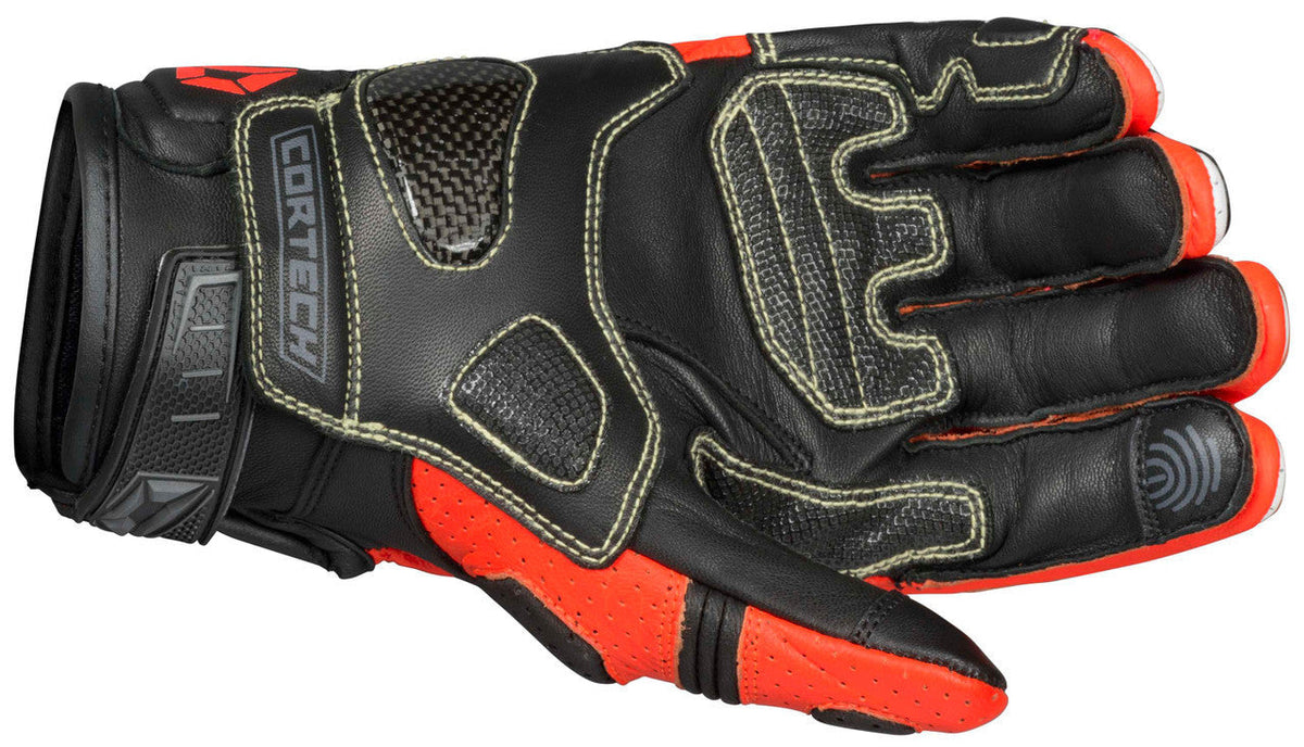Cortech-Revo-Sport-ST-Motorcycle-Riding-Gloves-Red/White-Palm-View