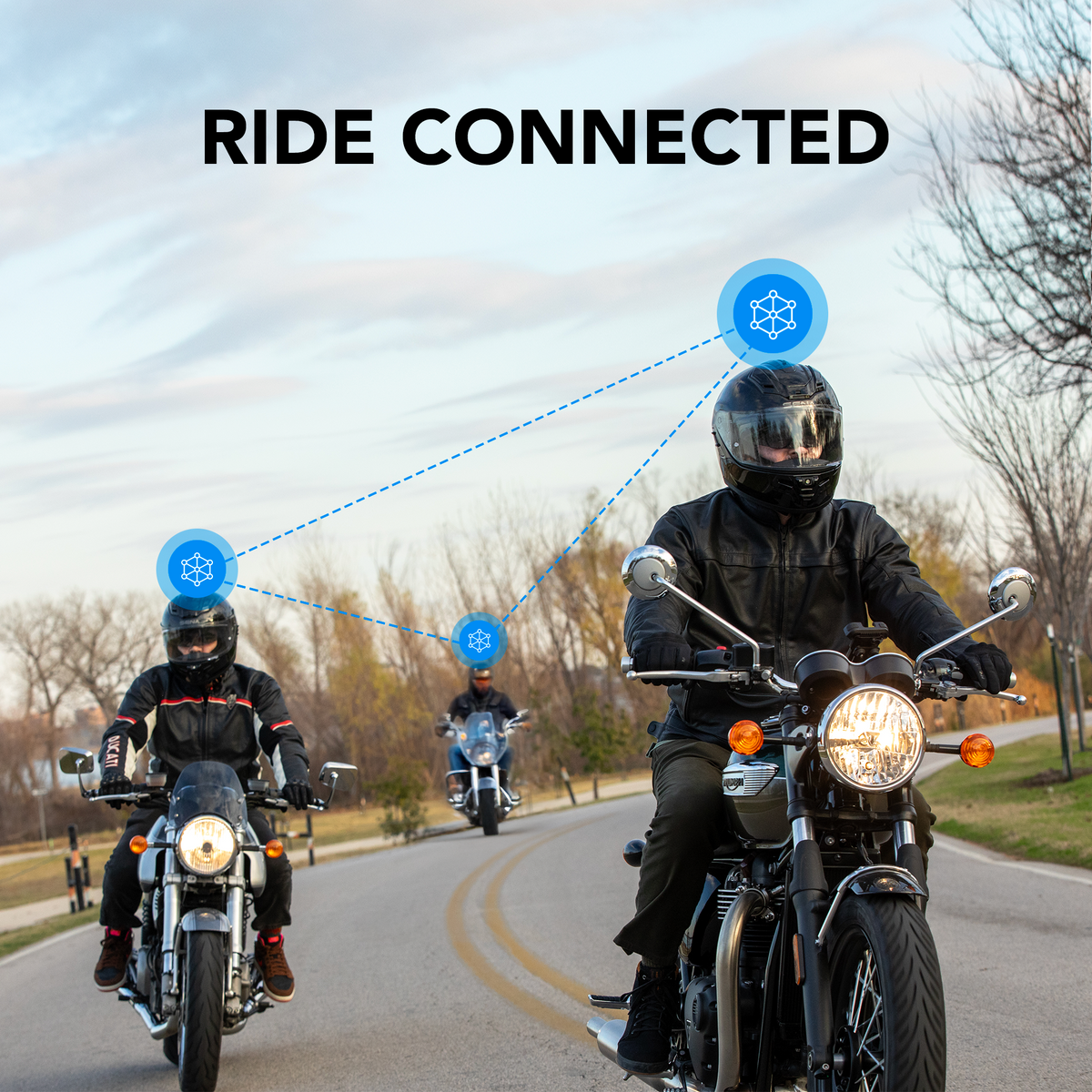 Sena Phantom FF Mesh COM Full Face Smart Motorcycle Bluetooth Helmet