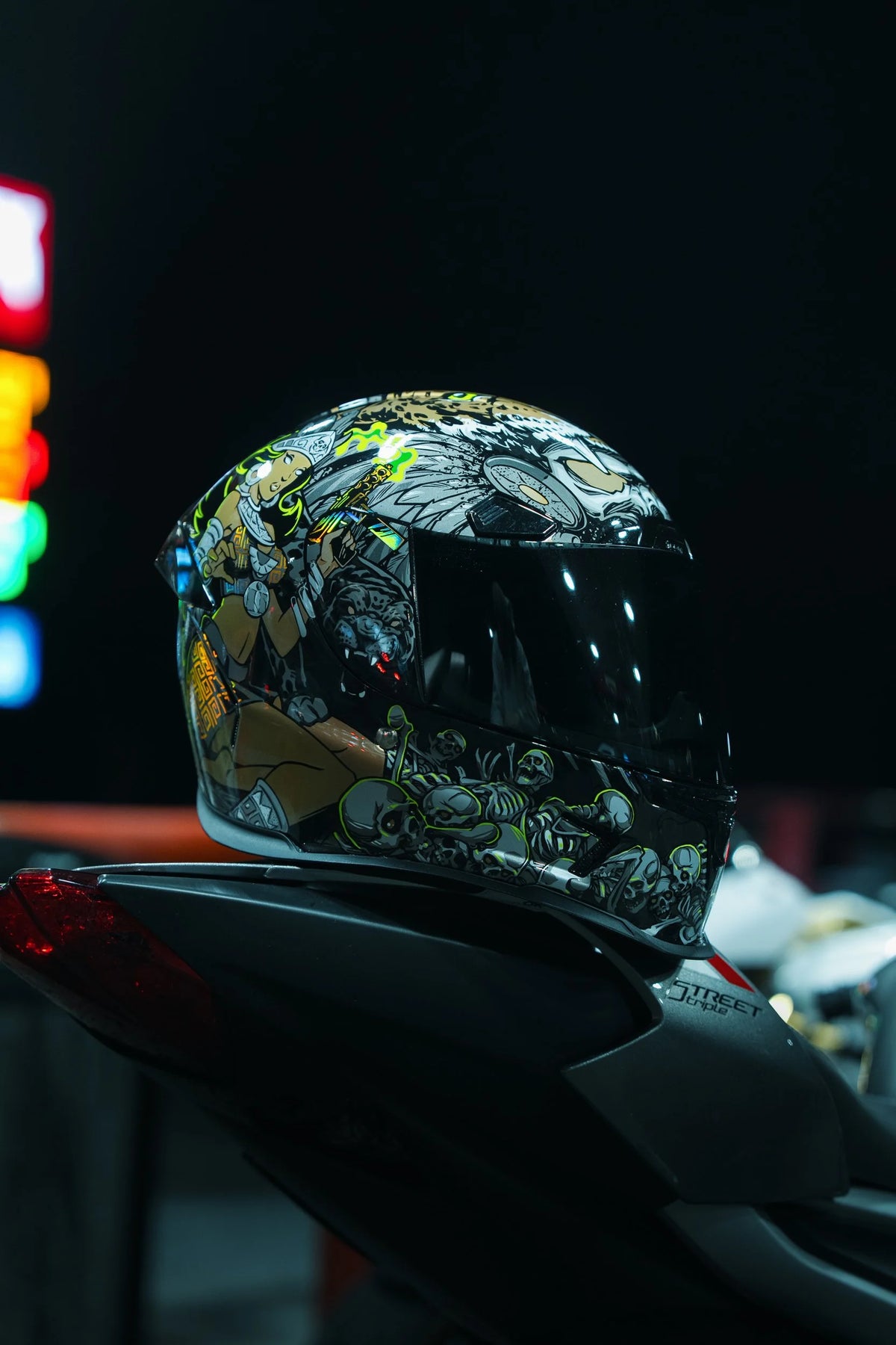 Icon Airframe Pro Aztec Nine Full Face Motorcycle Helmet