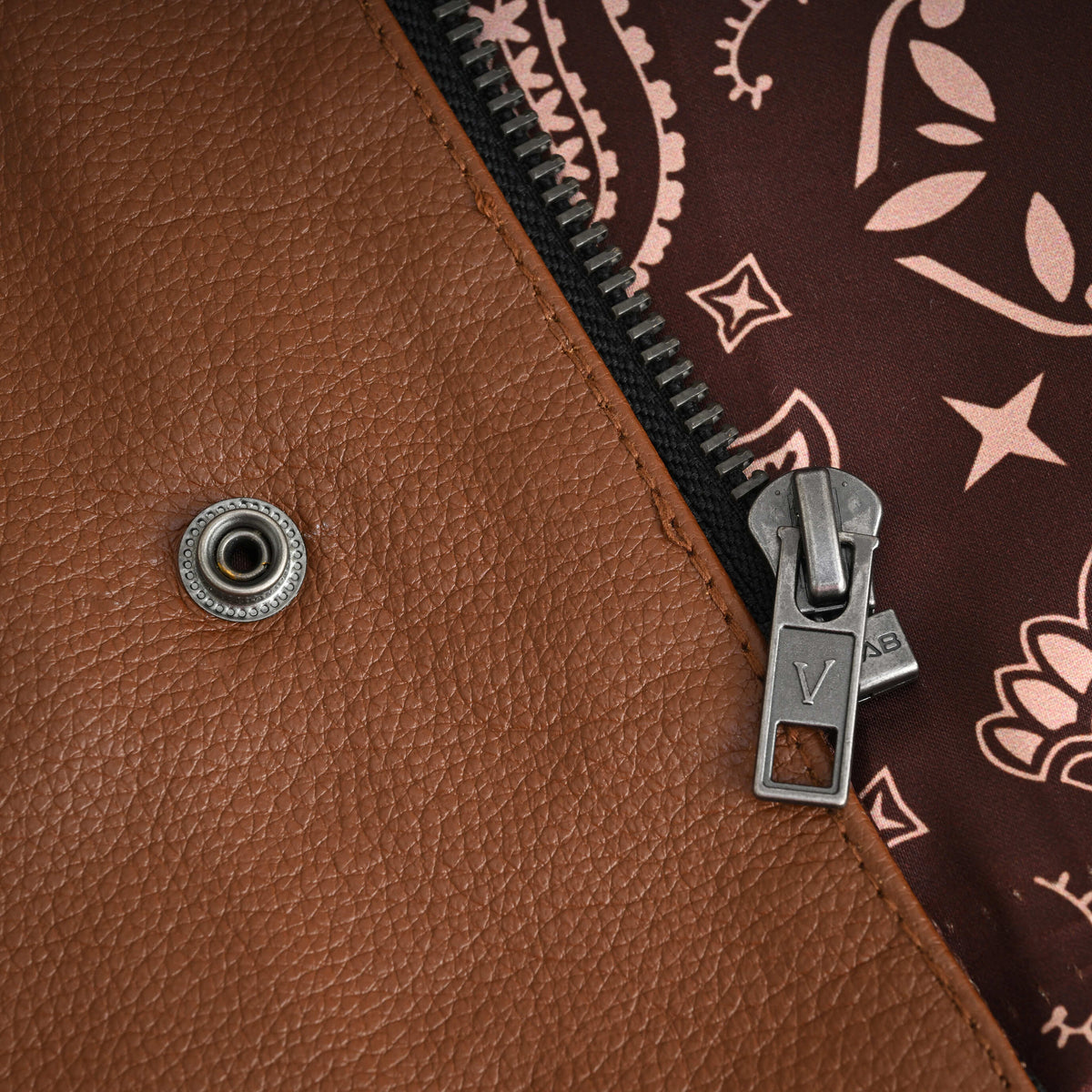 Men's Cognac Brown Leather Motorcycle Riding Club Vest, Diamond Quilted Biker Cut with CCW Pockets