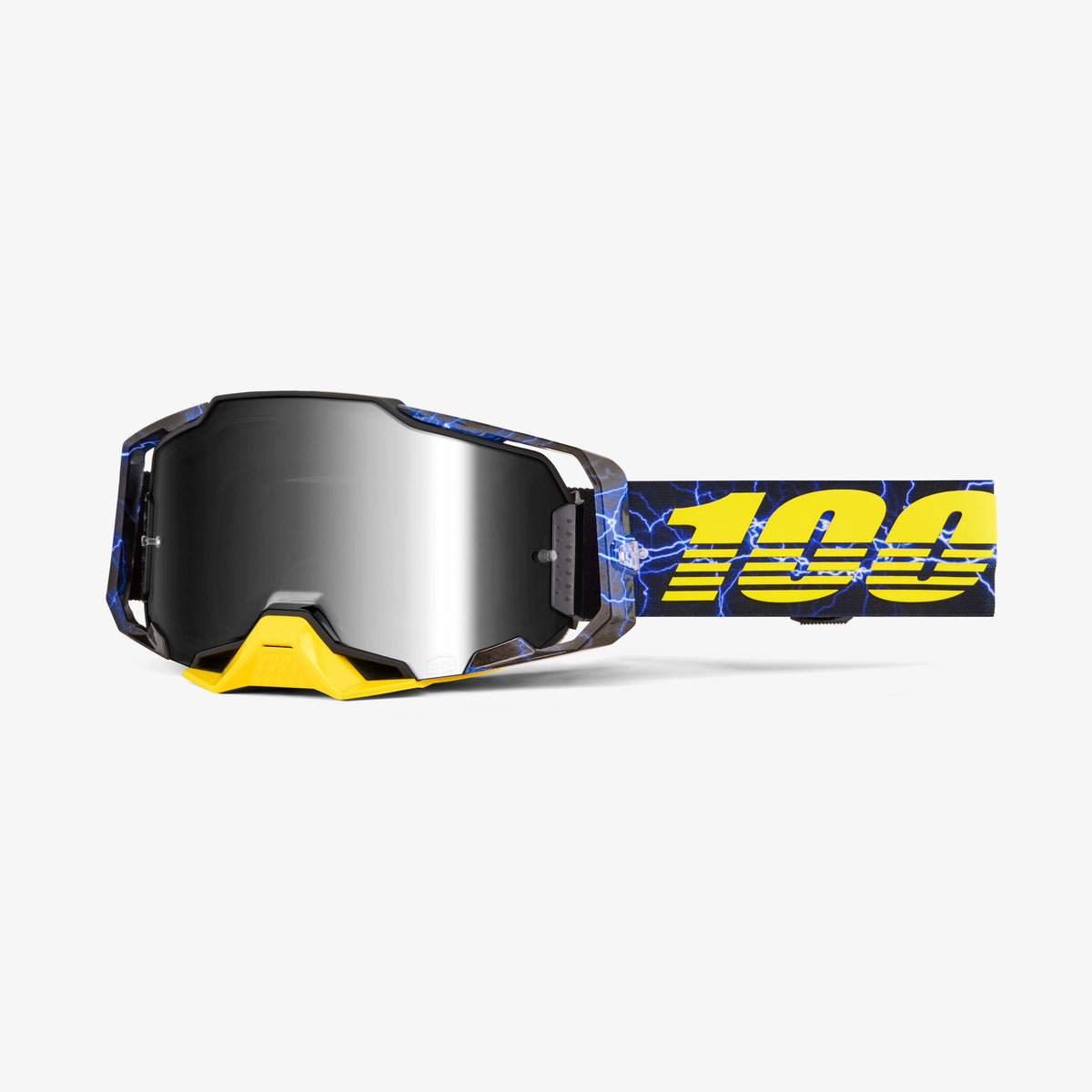 100% Armega Furious Mirror Silver & Clear Lens Goggle - Mirror