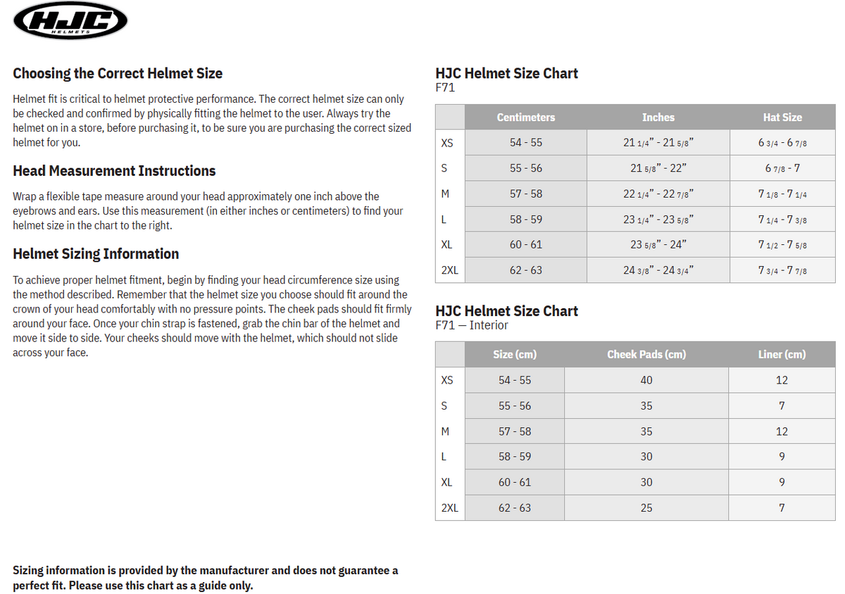 HJC F71 Catos Full Face Motorcycle Helmet