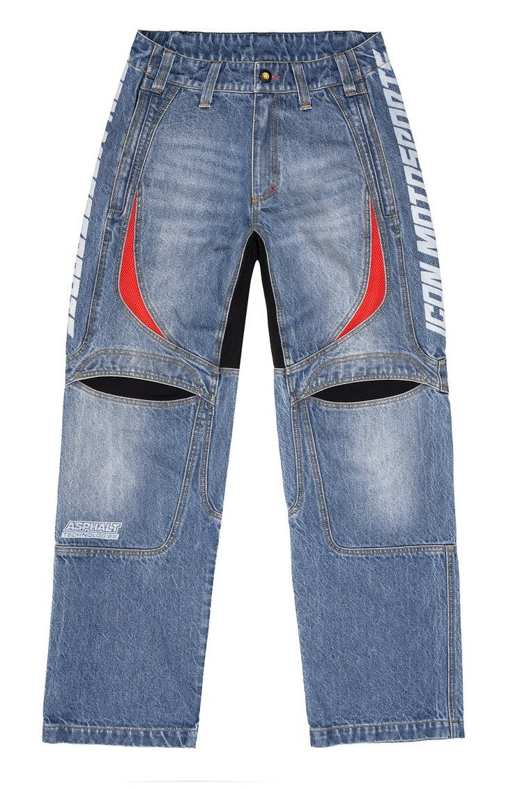 Icon Men's Hooligan Blue Denim Riding Jeans