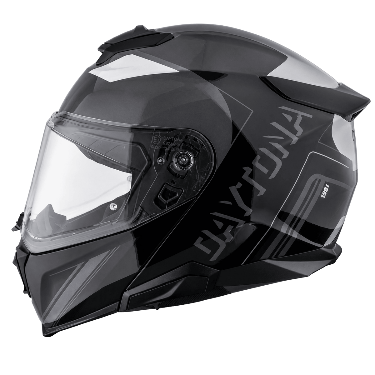 Daytona Legacy Obsidian Modular Motorcycle Helmet