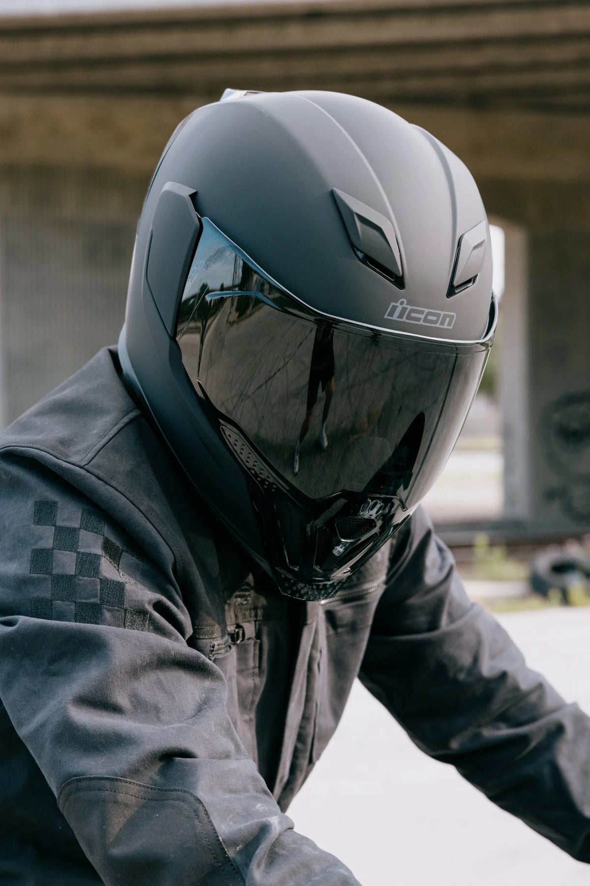 Icon Airflite Dark Rubatone Full Face Motorcycle Helmet