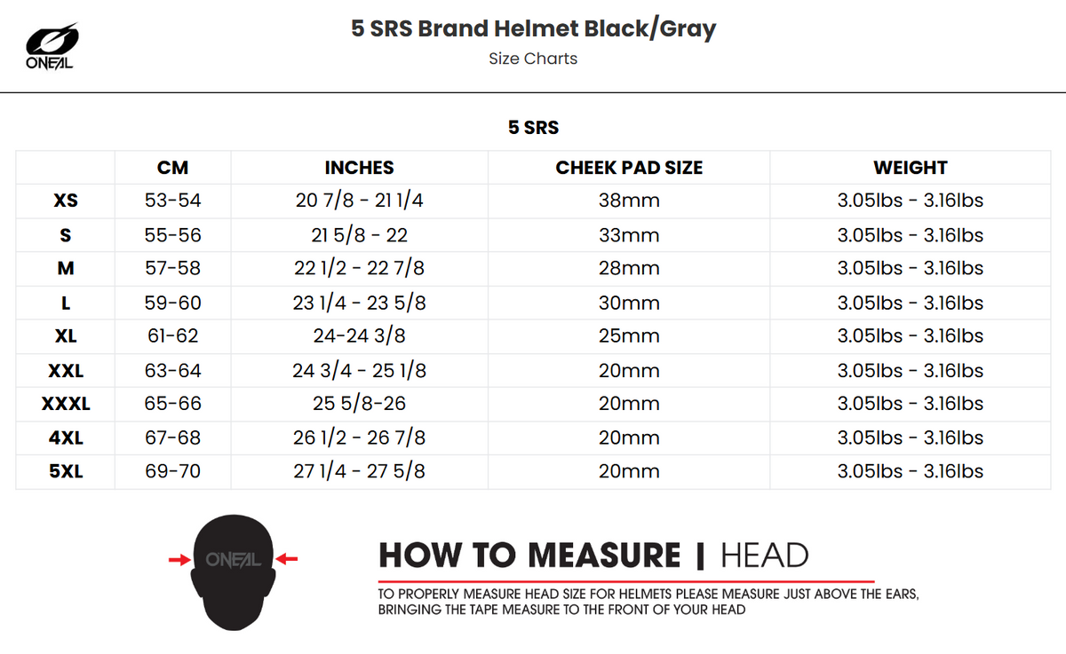O'Neal 5 SRS Brand MX Motorcycle Helmet