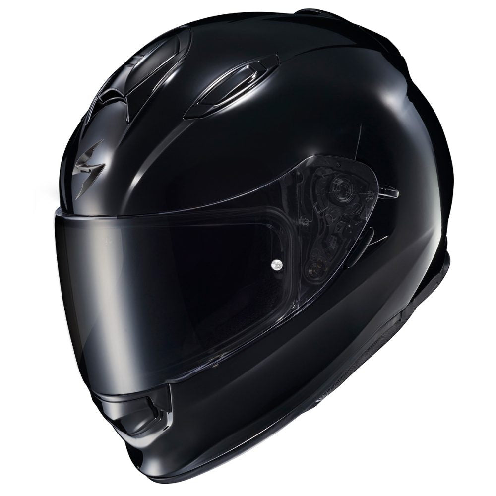 Scorpion-EXO-Ryzer-Solid-Full-Face-Motorcycle-Helmet-gloss-black-dark-smoke-shield