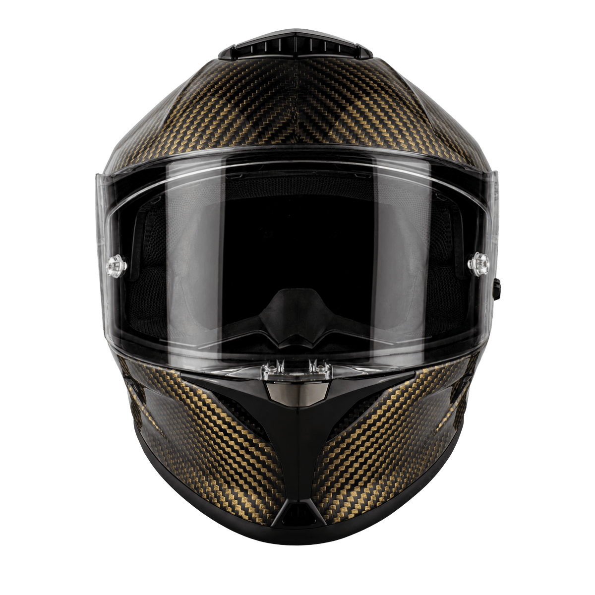 Daytona Viper Gold Carbon Fiber Full Face Motorcycle Helmet