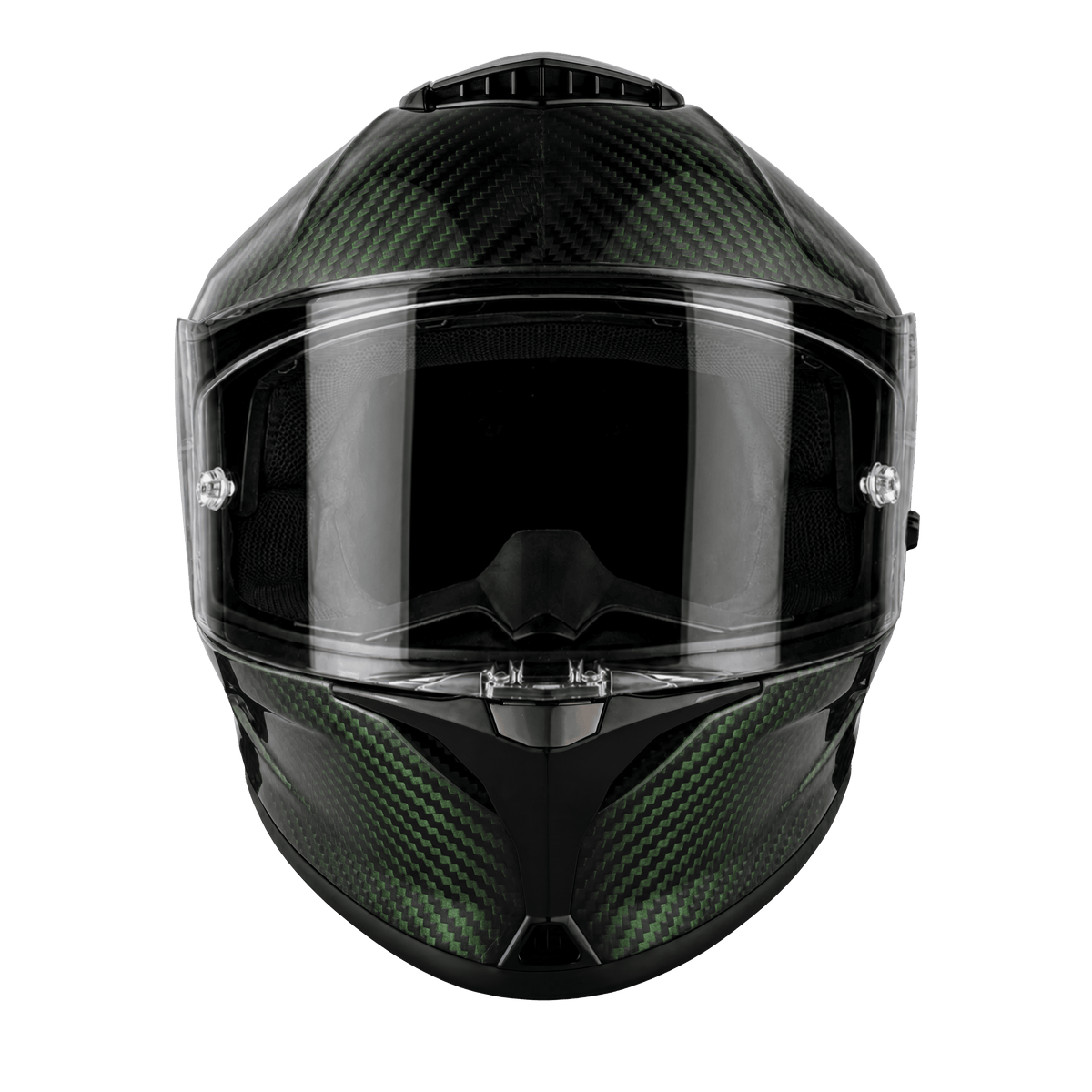 Daytona Viper Green Carbon Fiber Full Face Motorcycle Helmet