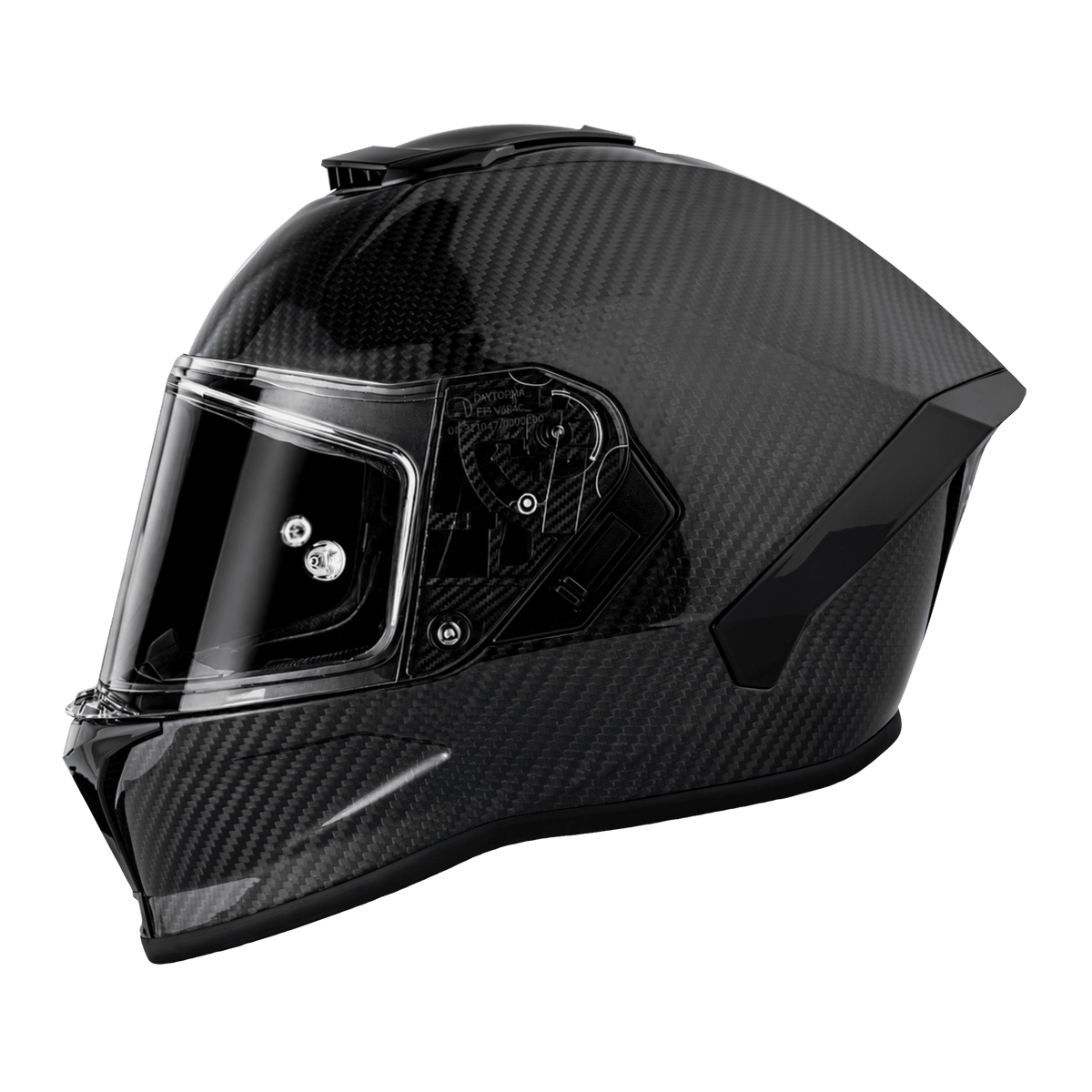 Daytona Viper Grey Carbon Fiber Full Face Motorcycle Helmet