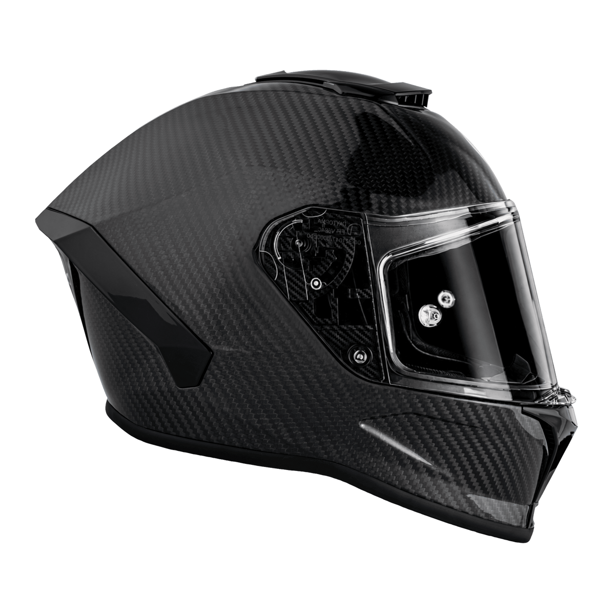 Daytona Viper Grey Carbon Fiber Full Face Motorcycle Helmet