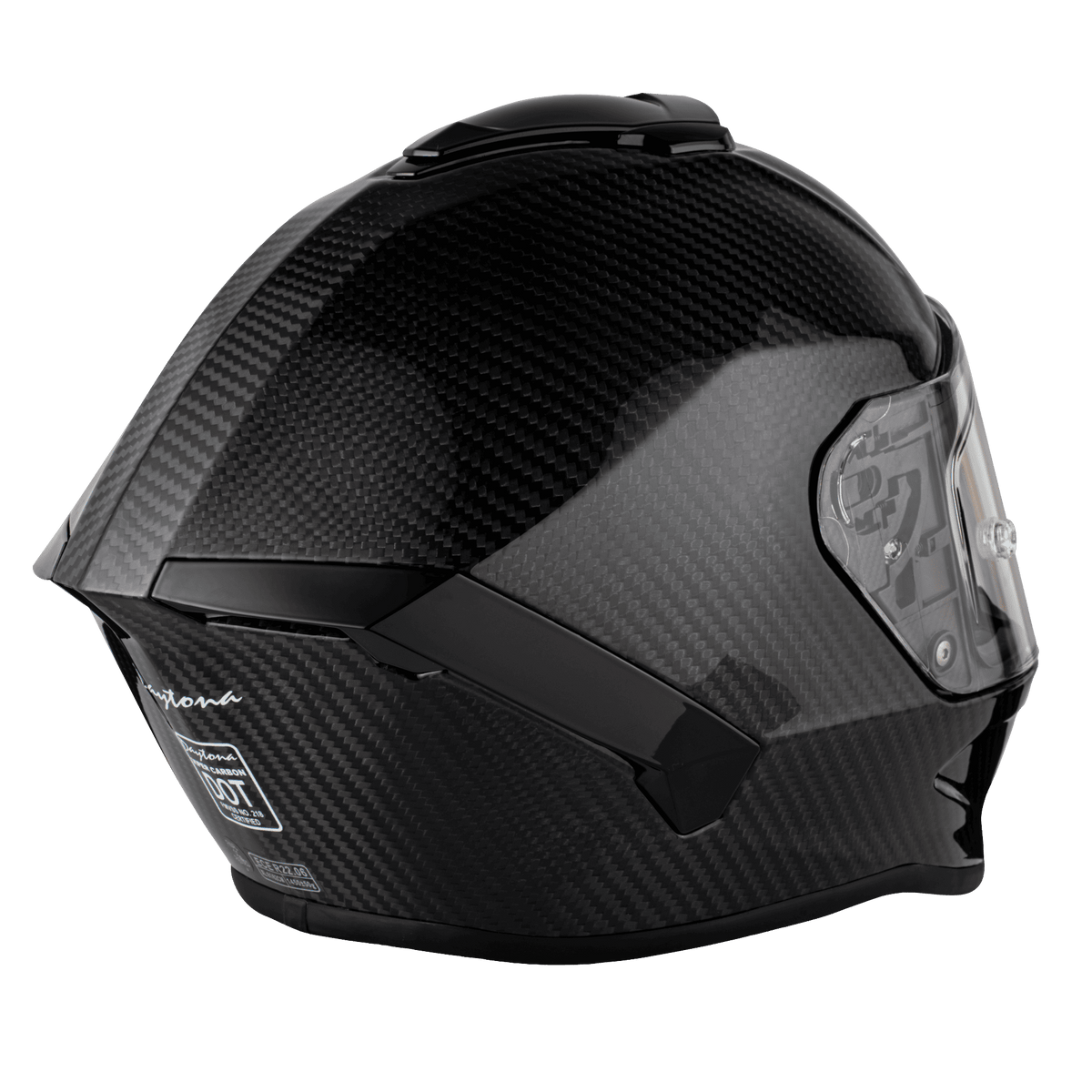 Daytona Viper Grey Carbon Fiber Full Face Motorcycle Helmet