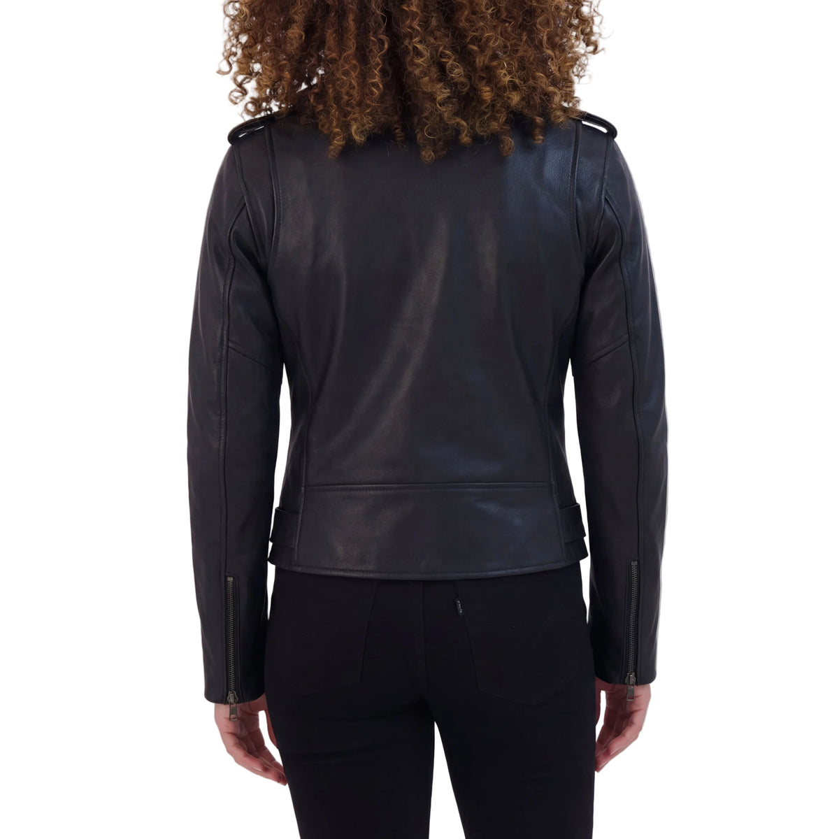 Vance Leather Ladies Premium Goatskin Classic Motorcycle Leather Jacket