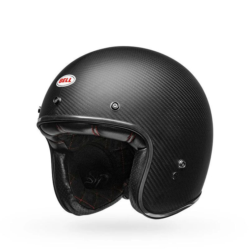 Bell Custom 500 Carbon Open Face Motorcycle Helmet - Front View