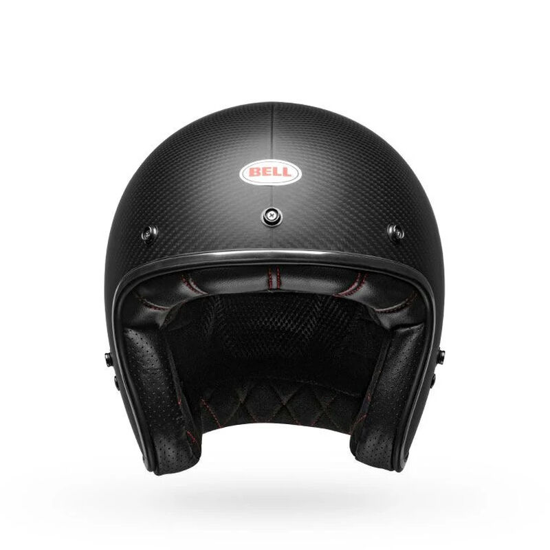 Bell Custom 500 Carbon Open Face Motorcycle Helmet - Front View