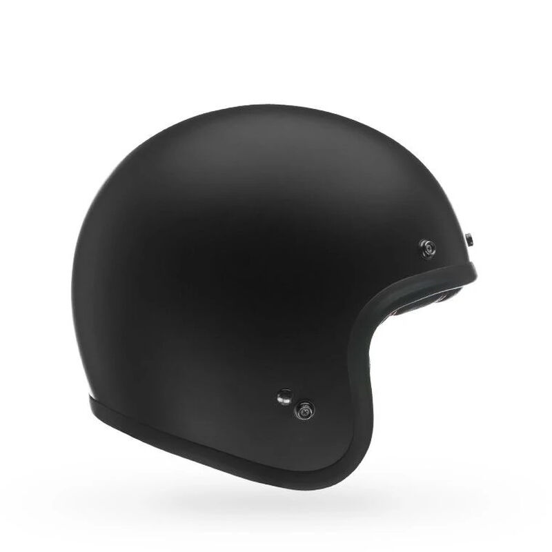 Bell Custom 500 Solid Open Face Motorcycle Helmet - Side Profile View