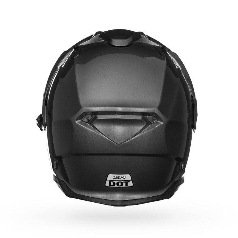 Bell Mag-9 Solid Open Face Motorcycle Helmet - Back View