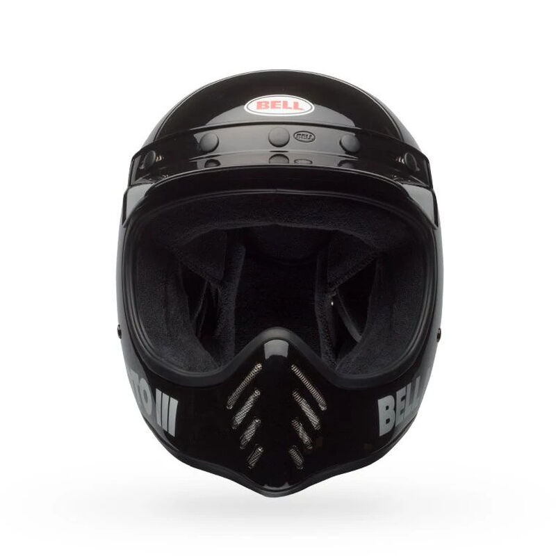 Bell Moto-3 Classic Solid Full Face Motorcycle Helmet - Front View