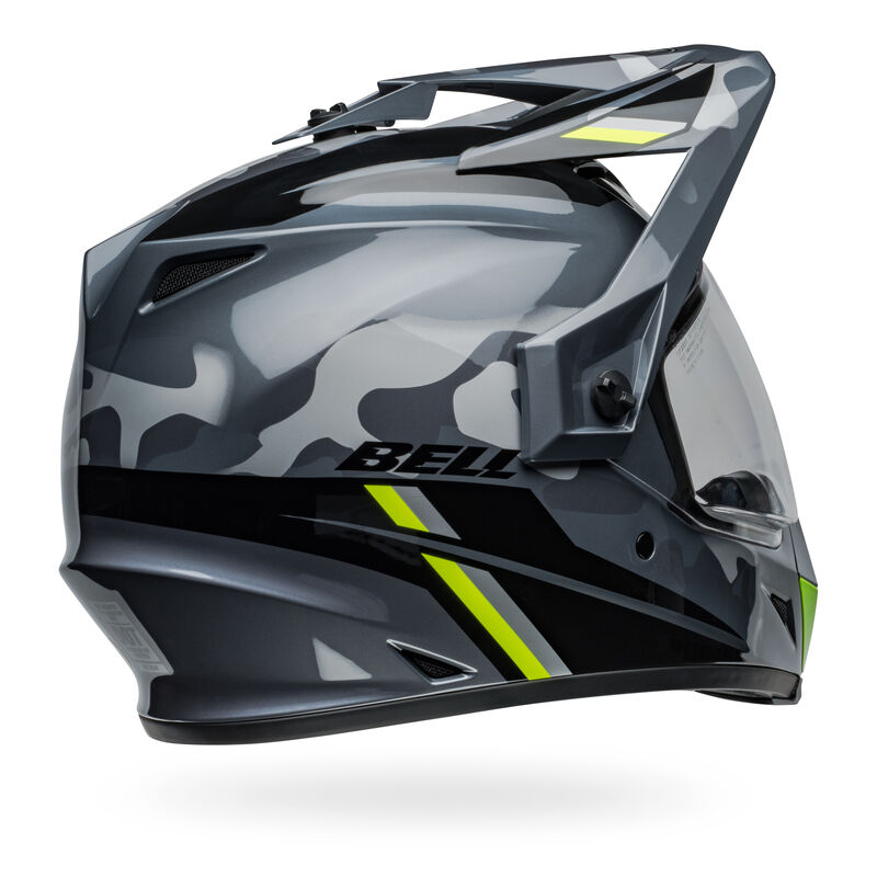 Bell MX-9 Adventure Mips Alpine Motorcycle Helmet - Back View