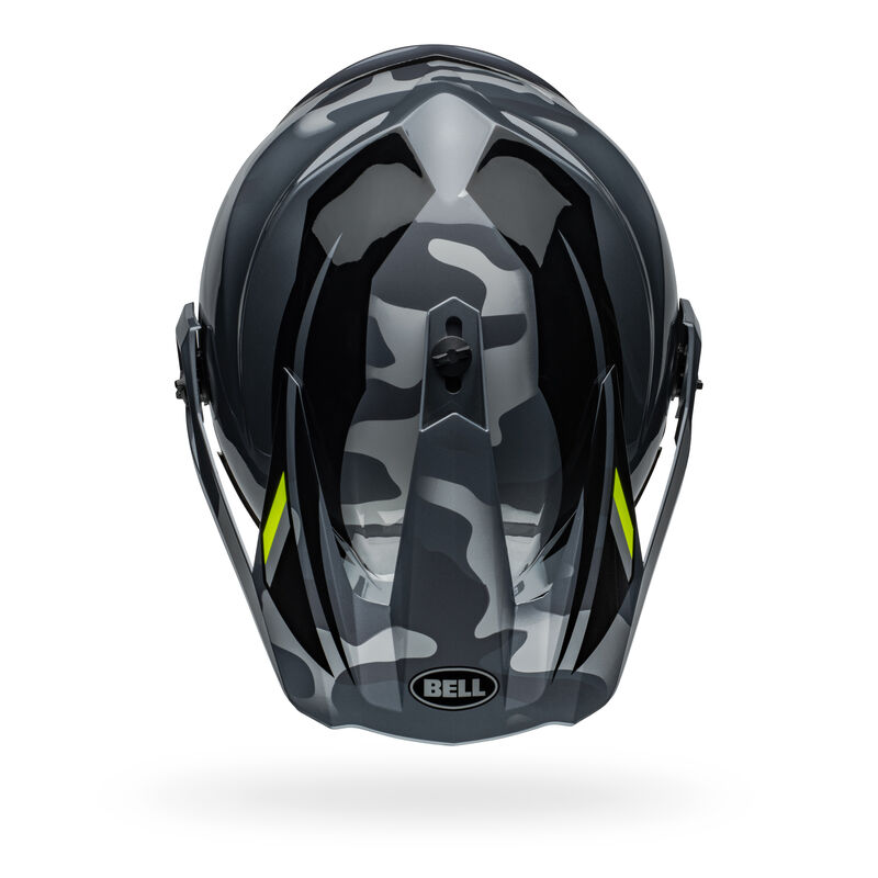 Bell MX-9 Adventure Mips Alpine Motorcycle Helmet - Top View