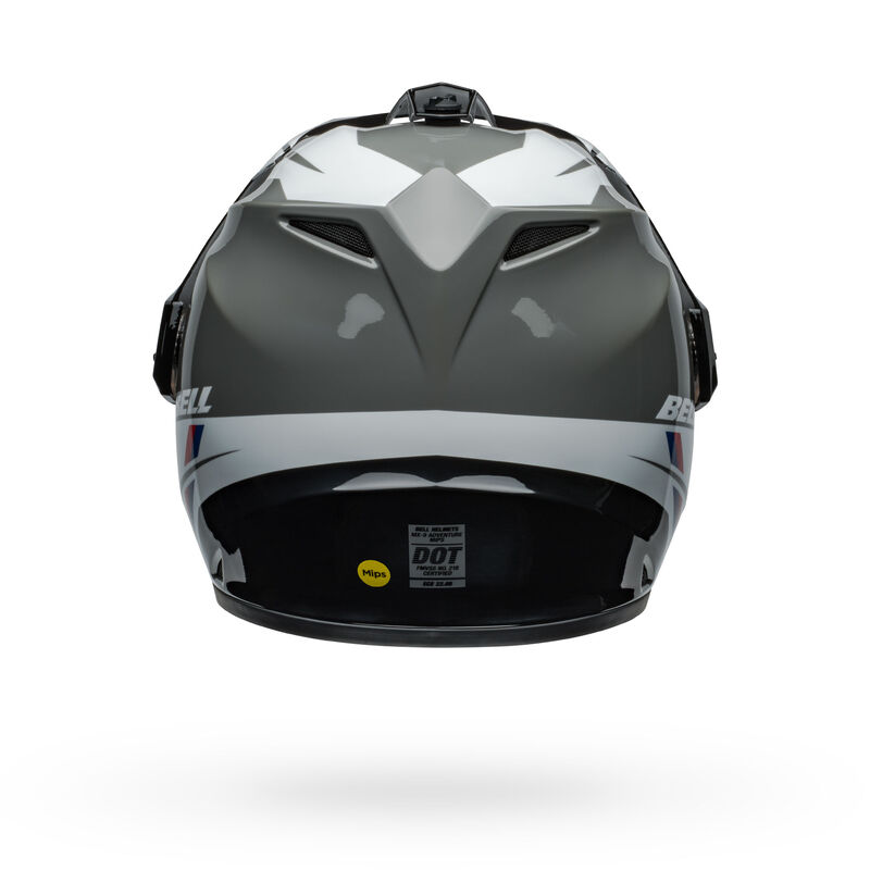 Bell MX-9 Adventure Mips Alpine Motorcycle Helmet - Back View
