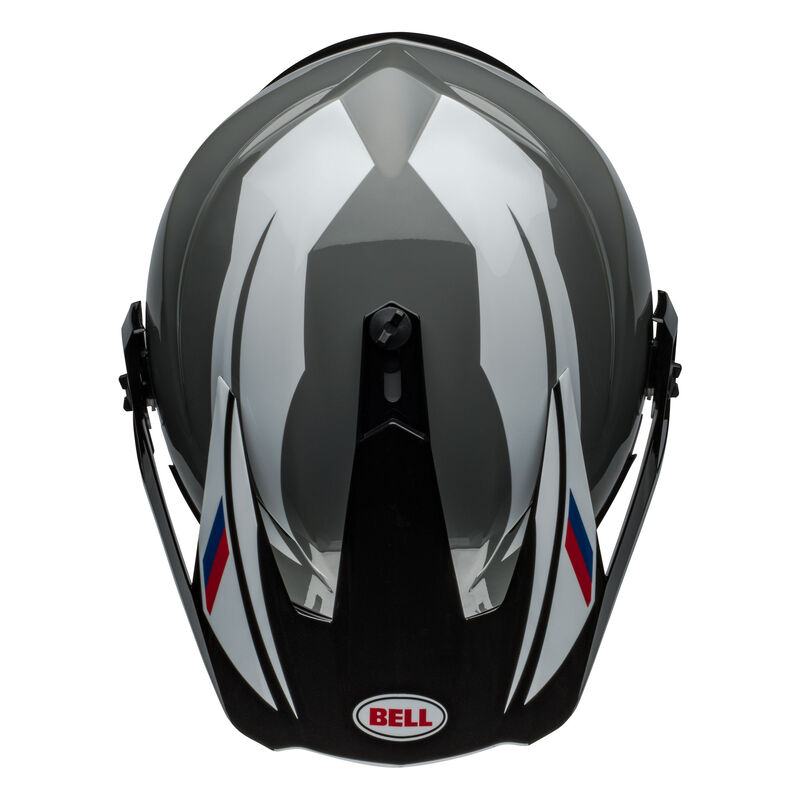 Bell MX-9 Adventure Mips Alpine Motorcycle Helmet - Top View