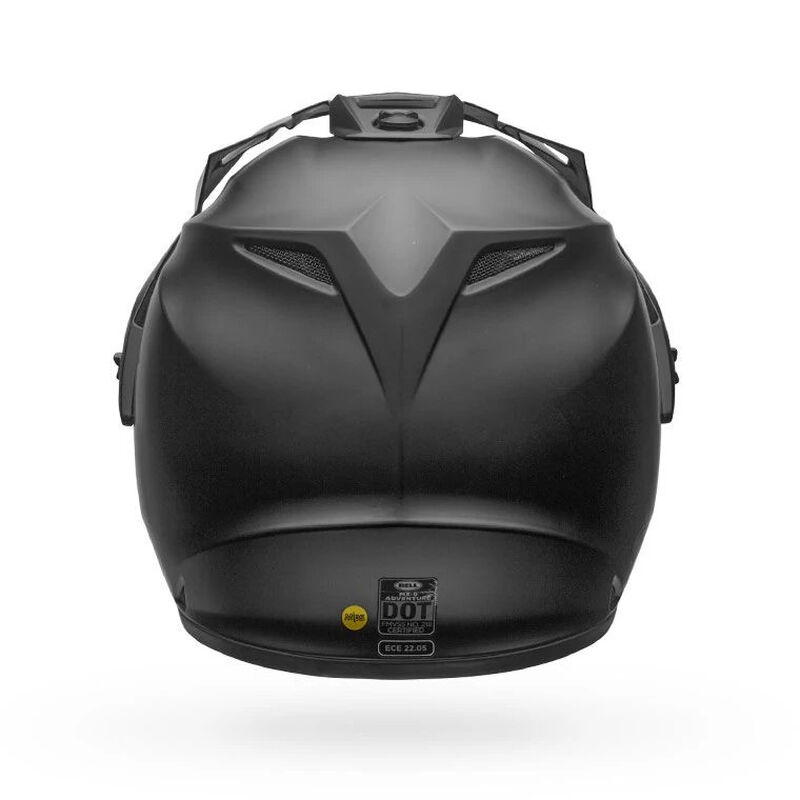 Bell MX-9 Solid Adventure Mips Motorcycle Helmet - Back View