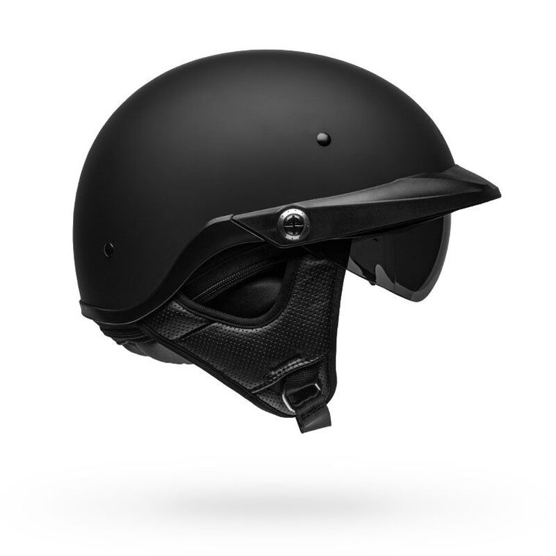 Bell Pit Boss Solid Half Face Motorcycle Helmet - Side Profile View