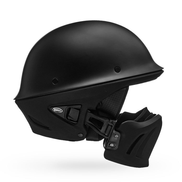 Bell Rogue Solid Half Face Motorcycle Helmet - Side Profile View