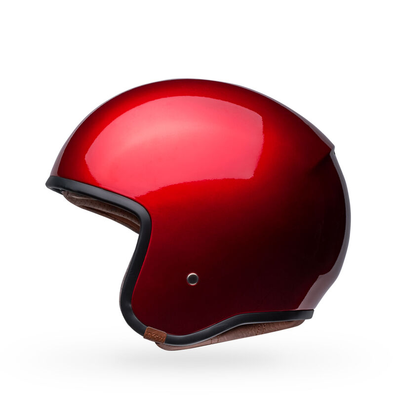 Bell TX501 Solid Open Face Motorcycle Helmet - Side Profile View