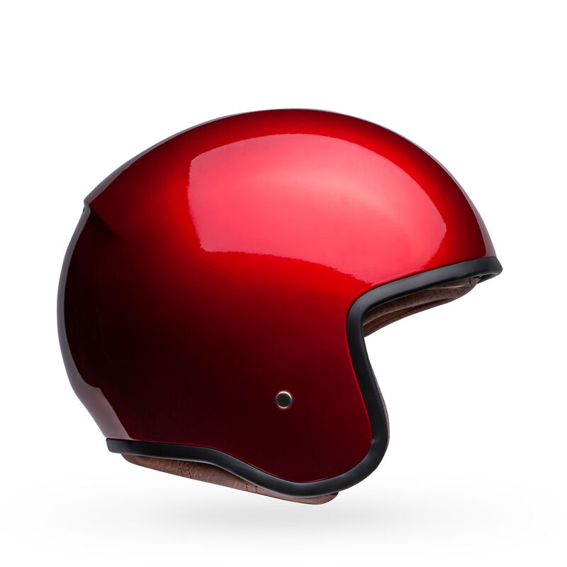 Bell TX501 Solid Open Face Motorcycle Helmet - Side Profile View