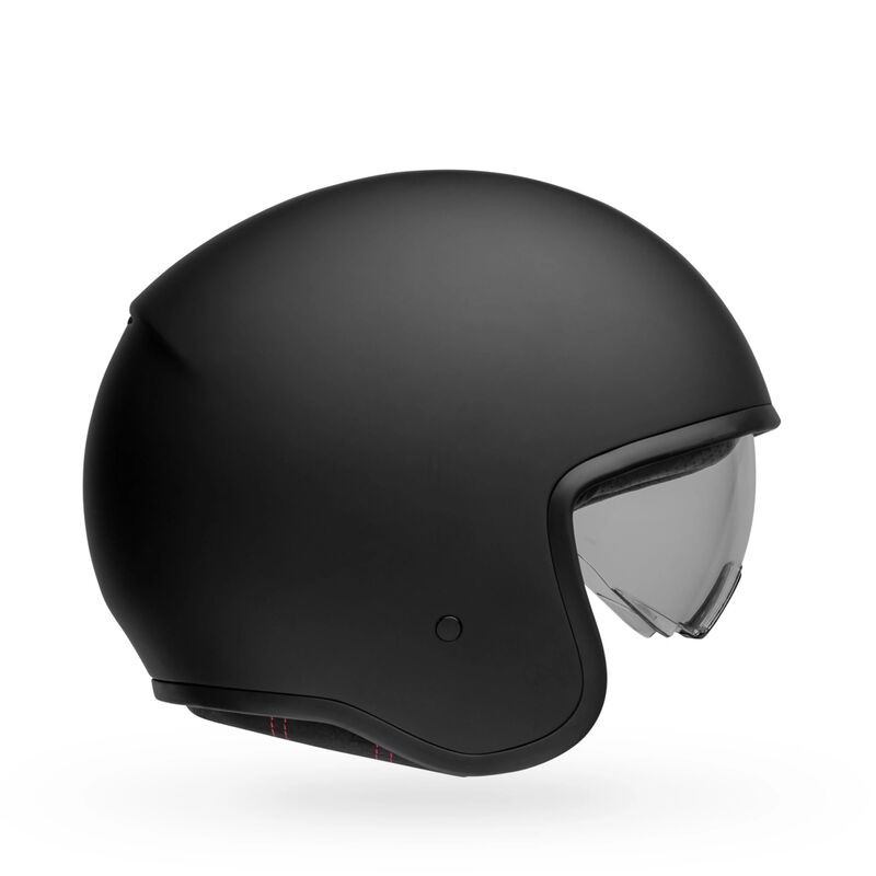 Bell TX501 Solid Open Face Motorcycle Helmet - Side Profile View