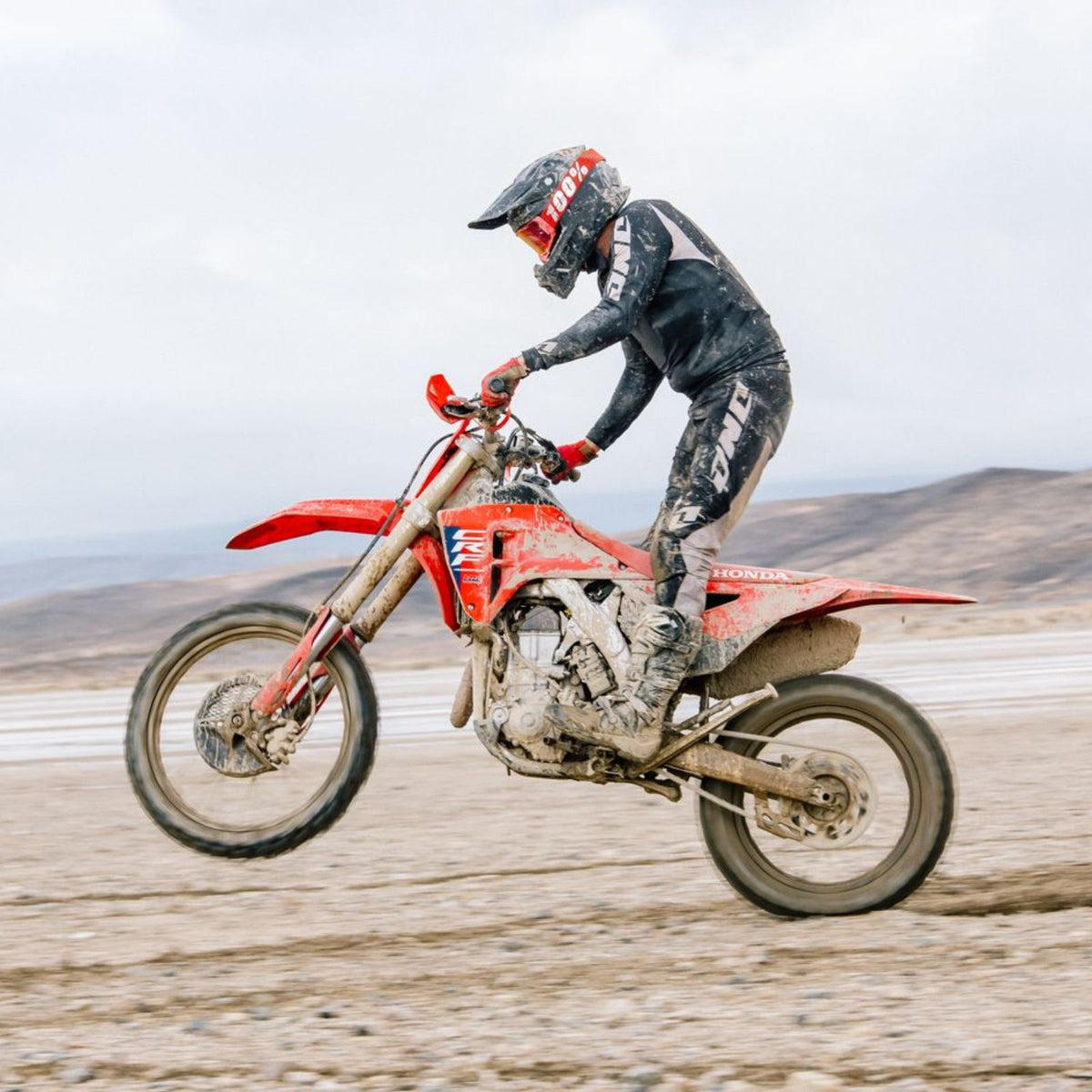 HJC C50 Solid Off-Road Motorcycle Helmet - Lifestyle & On-Rider View