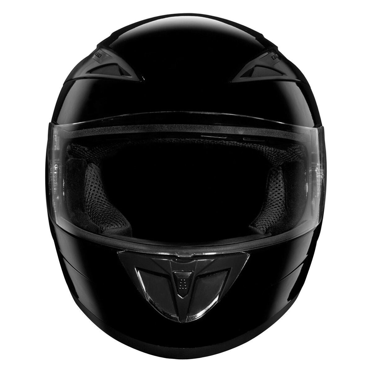 Daytona Shadow Helmet - Gloss Black Front View
