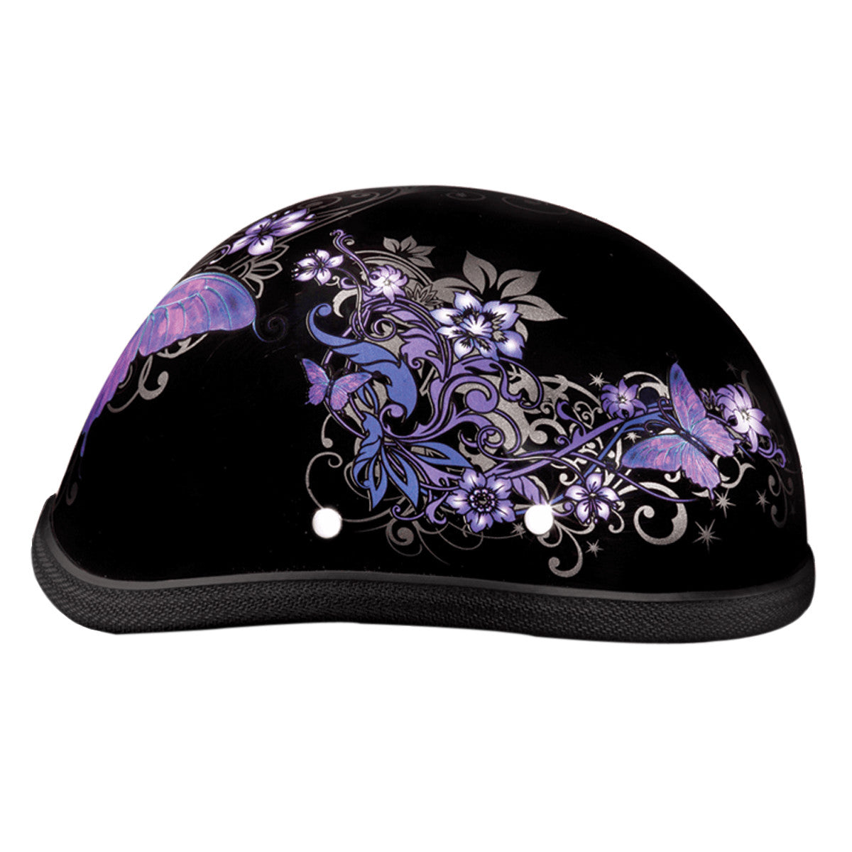 Daytona Women's Novelty Eagle With Butterfly Half Helmet